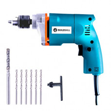 Deals, Discounts & Offers on  - Buildskill BED1100-Blue +6+1 Bits Professional Electric Home DIY - Pistol Grip Drill