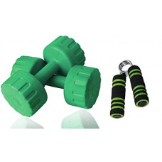 Deals, Discounts & Offers on  - Aurion M3+SOTGRIP-X 1 Hand Dumbbells Weights Fitness Home Gym Exercise Barbell 1kg, 2kg, 3kg, 4kg, 5kg (Blue, Pack of 2)