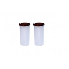 Deals, Discounts & Offers on  - Signoraware Modular Round Plastic Container Set, 650ml, Set of 2, Maroon