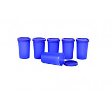 Deals, Discounts & Offers on  - Signoraware Nano Round Big Plastic Container Set, 140ml, Set of 6, Deep Violet