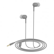 Deals, Discounts & Offers on Headphones - Portronics Conch 50 in-Ear Wired Earphone with Mic, 3.5mm Audio Jack(Grey)