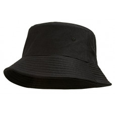 Deals, Discounts & Offers on Accessories - TopHeadwear Blank Cotton Bucket Hat - Black - Large/X-Large (59cm)