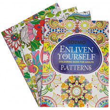 Deals, Discounts & Offers on Books & Media - Amazon Brand - Solimo Enliven Yourself Colouring Books (Set of 4)