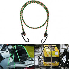 Deals, Discounts & Offers on  - Autofy Multipurpose Ultra Flexible Bungee Rope/Luggage Strap/Bungee Cord with 10 MM Diameter and Metal Hooks (Multicolored)
