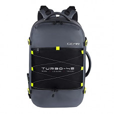 Deals, Discounts & Offers on Laptop Accessories - Gear Turbo 45 Ltrs Expandable Travel Laptop Backpack with RainCover (Grey-Black), One Size (TLPTURBO00401)