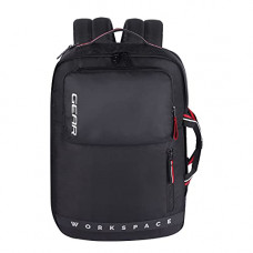Deals, Discounts & Offers on Laptop Accessories - Gear Workspace 18 Ltrs Hybrid Briefcase Laptop Backpack (Black-Red), One Size (BKPWRPHYD0101)