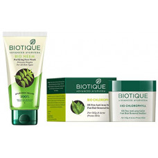Deals, Discounts & Offers on Beauty Care - Biotique Bio Neem Purifying Face Wash 150ml And Biotique Bio Chlorophyll Oil Free Anti-Acne Gel & Acne Prone Skin
