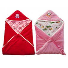 Deals, Discounts & Offers on Baby Care - MY NEWBORN Baby Wrapper Blanket-Pack of 2 Pcs Pink Red