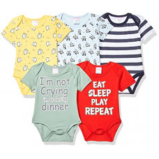 Deals, Discounts & Offers on Baby Care - [Size 3- 12M] Mom's Love HF HS MOM+DAD ME P05 Unisex INF Bodysuit Regular Baby and Toddler Sleepers