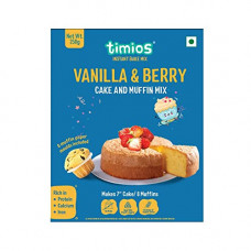 Deals, Discounts & Offers on  - Timios Vanilla Cake & Muffin Mix | Made with Organic Grains and Jaggery| Eggless & No Maida, 250g