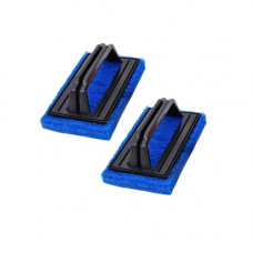 Deals, Discounts & Offers on Home Improvement - Sulfar Tile Cleaning Multipurpose Scrubber Brush with Handle, Black, 0222_Pack of 2