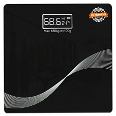 Deals, Discounts & Offers on  - beatXP Wave Digital Bathroom Weighing Scale with LCD Panel & Thick Tempered Glass, Electronic Weight Machine