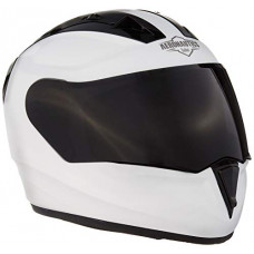 Deals, Discounts & Offers on  - Steelbird SA-1 Aeronautics Full Face Helmet with Silver Visor (Matt White, L)