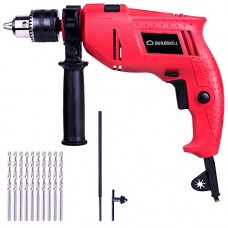 Deals, Discounts & Offers on  - Buildskill Professional DIY Reversible BGSB13RE Hammer Drill Machine with 10 Bits Hammer Drill (13 mm Chuck Size, 500 W)