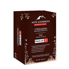 Deals, Discounts & Offers on Beauty Care - Alps Goodness Cinnamon Skin Glow Facial Kit - Pack of 3 (36 g x 3) - Helps with Acne, Imparts Skin Radiance, Moisturises & Nourishes Skin - Cruelty Free