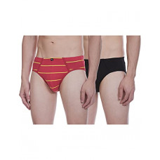 Deals, Discounts & Offers on Men - [Size XXL] Men's Brief Basic + Stripe- Pack of 2
