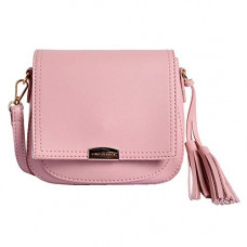 Deals, Discounts & Offers on  - Lino Perros Pink leatherette Sling Bag (Pink) (Pink)