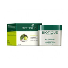 Deals, Discounts & Offers on Beauty Care -  Biotique Bio Coconut Whitening and Brightening Cream For All Skin Types, 50g