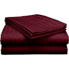 Deals, Discounts & Offers on  - Fabture Cotton 300 TC Satin Double Bedsheet with Two Pillow Covers (King Size)