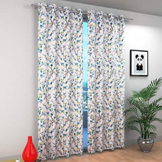 Deals, Discounts & Offers on  - Grihshobha Heavy Polyester Floral Printed Eyelet Window Curtains