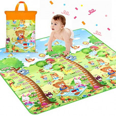 Deals, Discounts & Offers on Baby Care - AYSIS Baby Mats Waterproof Play Mat for Kids Extra Large Size Crawl Thick Foldable Double Sided Non-Slip Reversible Portable Mat Use