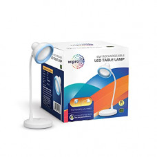 Deals, Discounts & Offers on  - Wipro Re-Chargeable LED Table Lamp, White, Standard (E10013)