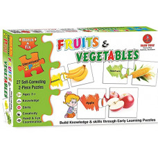 Deals, Discounts & Offers on  - Educational Fruits & Vegetables Match & fIx 27 Self Correcting 2 Piece Puzzle