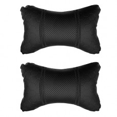 Deals, Discounts & Offers on  - Adroitz Neck Cushion (Black, Pack of 2) (CSHNFBLBLK01)