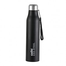 Deals, Discounts & Offers on  - Cello Goldie Prime Stainless Steel Water Bottle, 1000 ml, Set of 1, Black