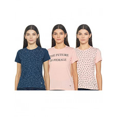 Deals, Discounts & Offers on Women - [Size S, L] Desi belle Women's Regular T-Shirt