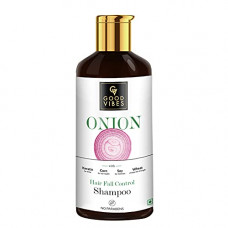 Deals, Discounts & Offers on Beauty Care - Good Vibes Onion Hairfall Control Shampoo, 300 ml | With Keratin, Corn, Wheat Protein & Soy For Hair Shine, Strengthening & Moisturizing | No Parabens