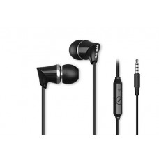Deals, Discounts & Offers on Headphones - PHILIPS Audio TAE1136 Wired In Ear Earphones with Mic (Black)