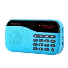 Deals, Discounts & Offers on Electronics - [Rs. 100 Back] Portronics POR-142 Plugs Portable Speaker with FM & MicroSD card Support (Blue)