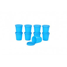 Deals, Discounts & Offers on  - Signoraware Nano Round Medium Container Set, 90ml, Set of 9, Turkish Blue