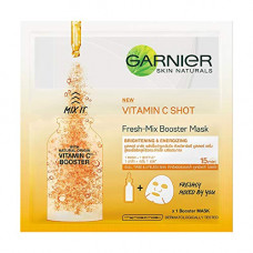 Deals, Discounts & Offers on Beauty Care - Garnier Skin Naturals, Fresh Mix Vitamin C, Face Serum Sheet Mask (Orange), 33 g