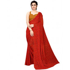 Deals, Discounts & Offers on Women - NYRA Digital Print Georgette Digital Print Saree with Blouse Piece_S_GAURI60083V