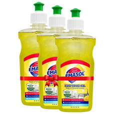 Deals, Discounts & Offers on  - Emami Emasol Dish Wash Gel with Lemon & Tamarind, Removes Grease, Lemon Fragrance, 500 ml (Pack of 3)