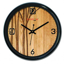 Deals, Discounts & Offers on  - Random Wall Clock For Living Room, Bedroom, Home, Office, Kitchen, Round Shaped Designer Plastic Wall Clock For Home Decor, 12- inch, Black 30 x 30 cm(RC-6530)