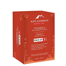 Deals, Discounts & Offers on Beauty Care - Alps Goodness Vitamin A Anti-Oxidant Facial Kit - Pack of 3 (36 g x 3) - Evens Detoxify Skin & Rich in Anti-Oxidant Properties - Cruelty Free