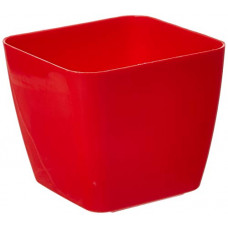 Deals, Discounts & Offers on Gardening Tools - Gardens Need 100% Virgin Plastic Four Square Pot-06| Set of 5 Planter, (15cm x 15cm x 13cm, Red)