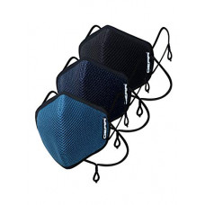 Deals, Discounts & Offers on  - Gear OXYMAX Plus G95+ Adult Unisex Reusable & Washable (Pack of 3) Black, Moroccan Blue, Navy Blue