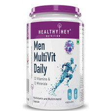 Deals, Discounts & Offers on  - HealthyHey Nutrition MultiVitamin For Men - Multi-Vit Daily - 13 Vitamins & 10 Minerals - Vegan - 90 Capsules