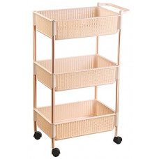 Deals, Discounts & Offers on  - Nayasa Rope Multipurpose Foldable Trolley Basket with Wheels_Ivory (NP4525_IVORY)