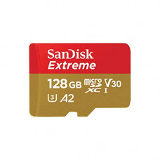 Deals, Discounts & Offers on Accessories - [Rs.500 Back] SanDisk Extreme uSD,160MB/s R, 90MB/s W,C10,UHS,U3,V30,A2, 128GB,