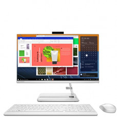Deals, Discounts & Offers on  - Lenovo IdeaCentre AIO 3 23.8-inch FHD IPS 3-Side Edgeless All-in-One Desktop (AMD Ryzen 5/8GB/512GB SSD/Win 10/MS Office/AMD Radeon Graphics/HD 720p Camera/Wireless Keyboard & Mouse/White), F0FX006KIN