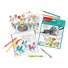 Deals, Discounts & Offers on  - MAPED Coloring Book, 15 Sheets, Assorted Colors (831212)