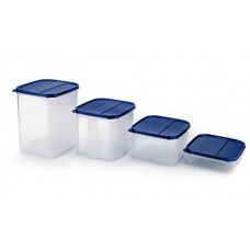 Deals, Discounts & Offers on  - Signoraware Easy to Organise Plastic Container Set, 4-Pieces, Blue