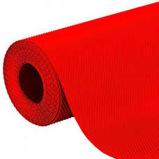 Deals, Discounts & Offers on  - Heart Home Multipurpose Textured Super Strong Anti-Slip Mat Liner,Size 45X125 cm (1.25 Meter Roll, Red) - Cthh7050 PVC