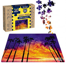 Deals, Discounts & Offers on  - Webby Sunset at Beach Wooden Jigsaw Puzzle, 252 Pieces