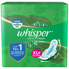 Deals, Discounts & Offers on Personal Care Appliances - Whisper Ultra Clean Sanitary Pads For Women, XL+, 50 Napkins